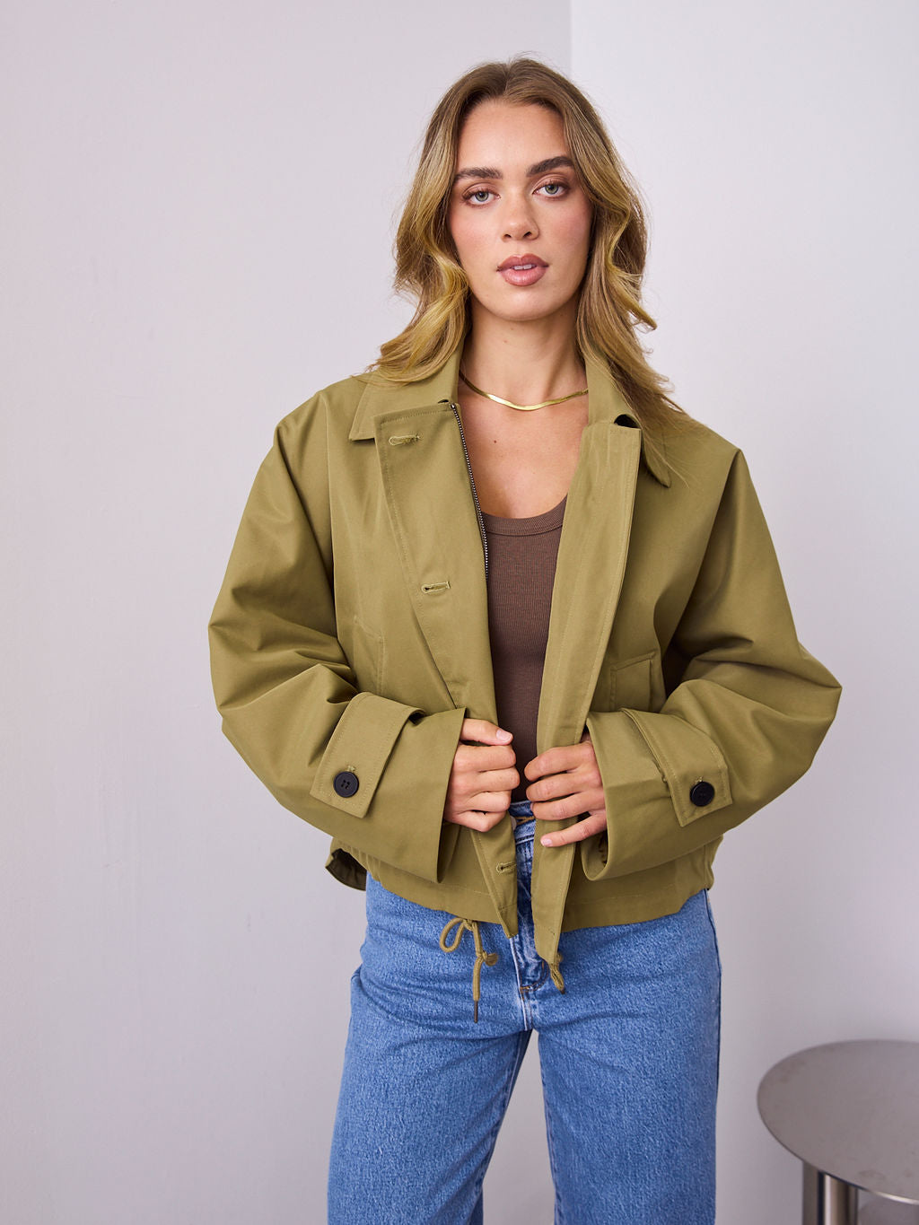 BALVIN JACKET - OLIVE GREEN