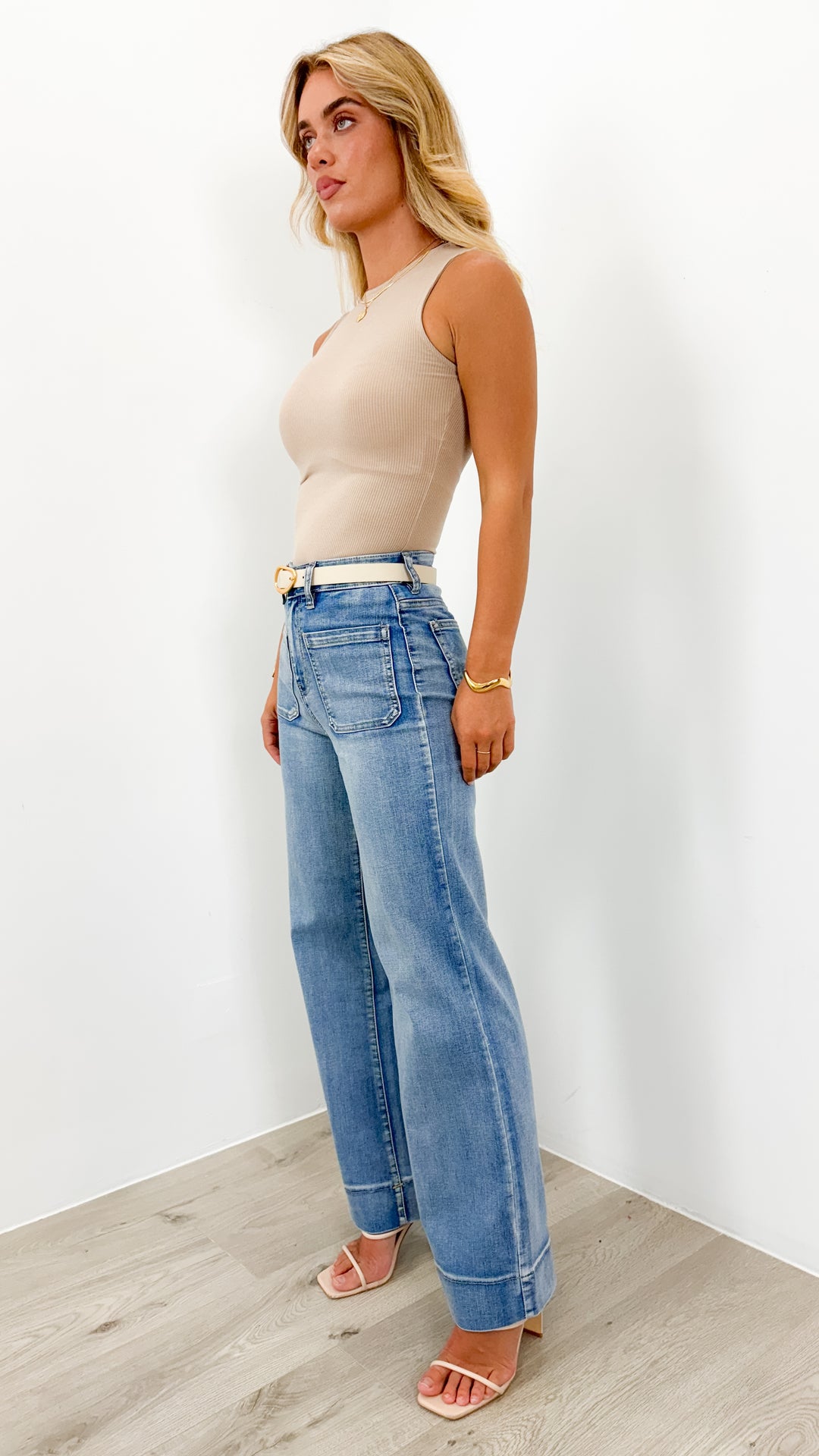 FITZROY JEAN - MEDIUM BLUE