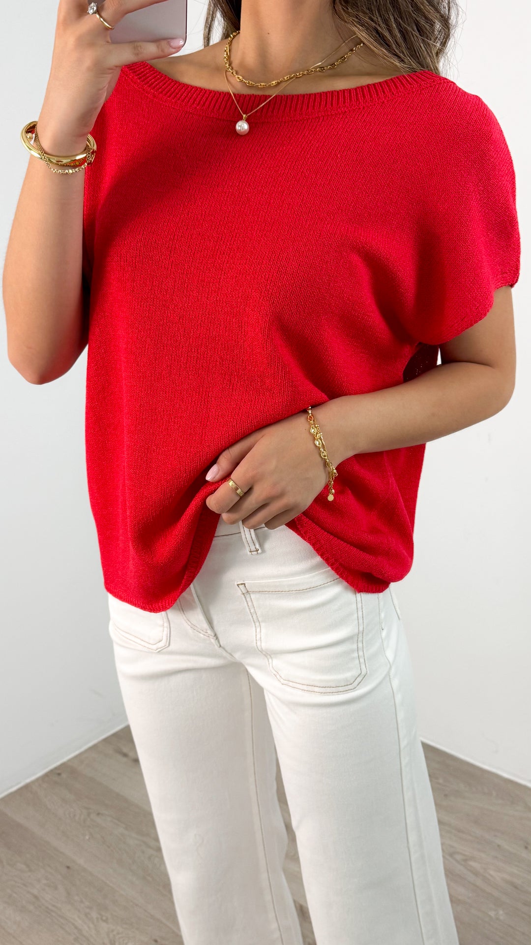 KATHERINE KNIT - RED