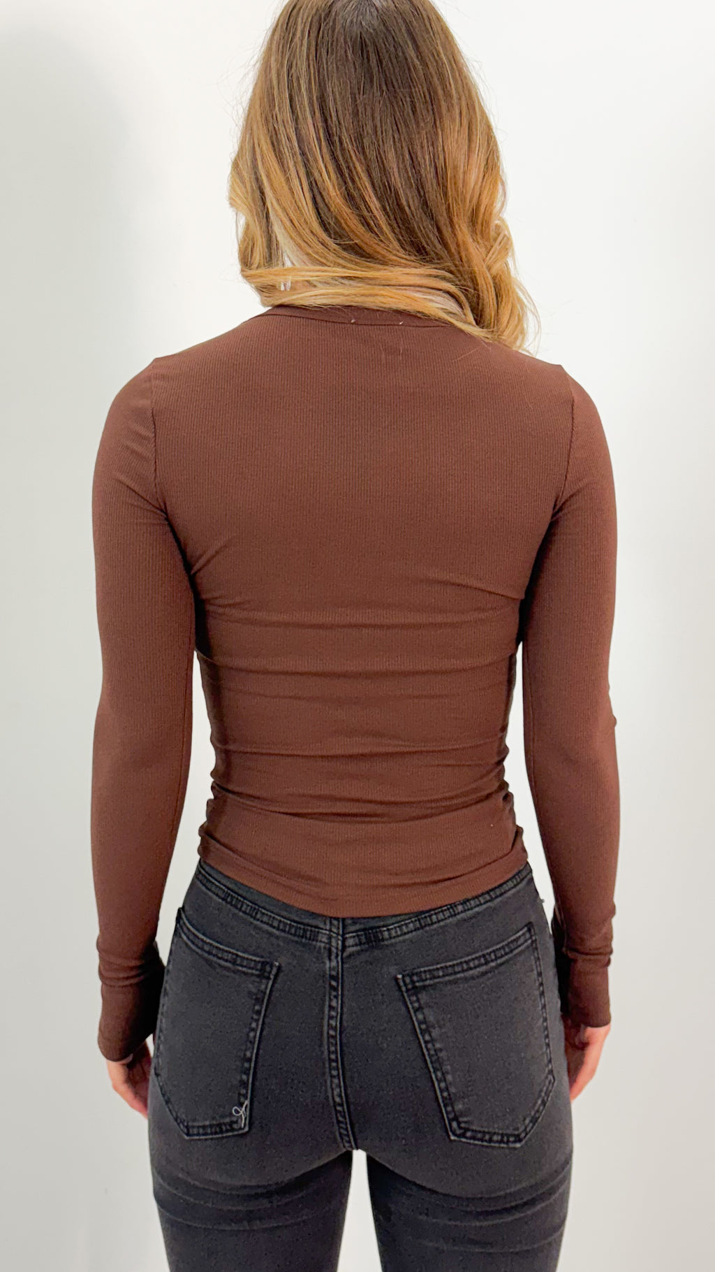 KAYLA TOP - CHOCOLATE