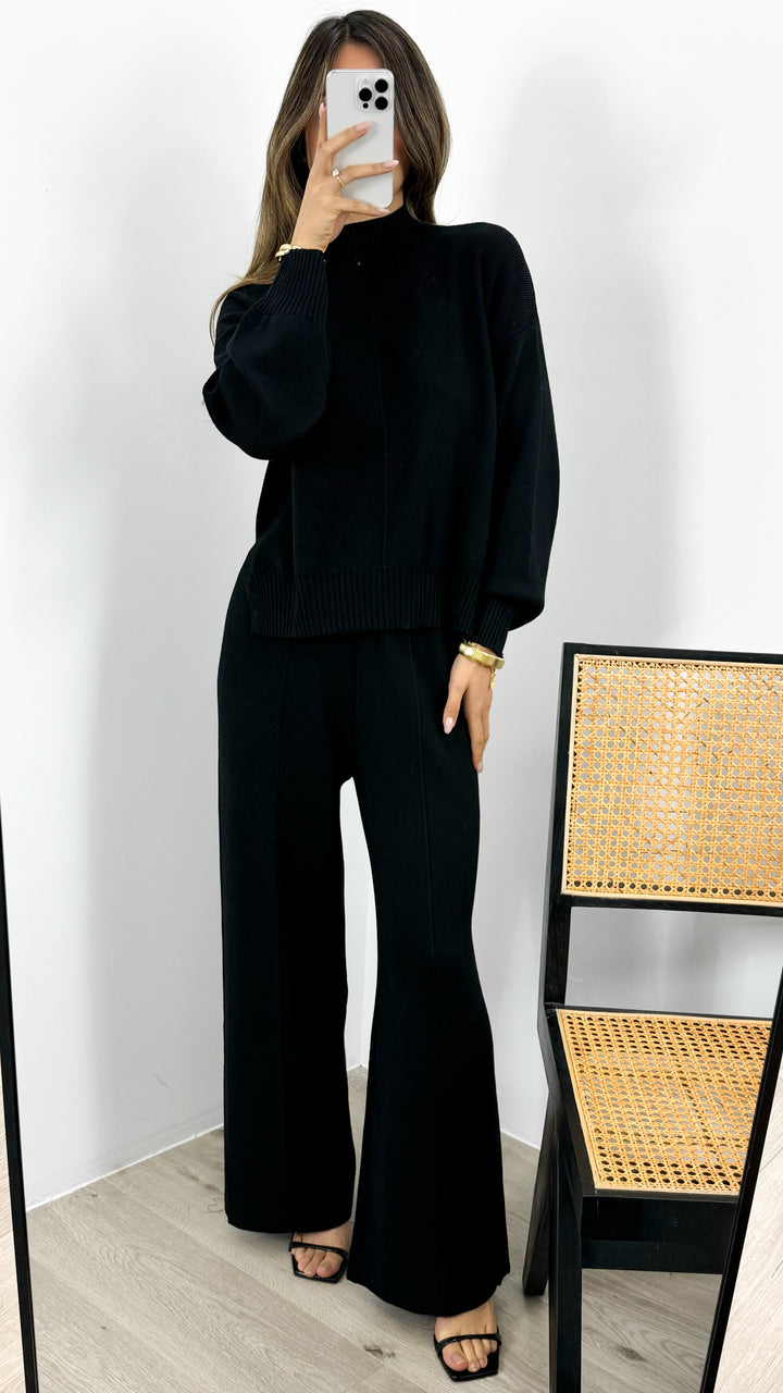 DELTA KNIT PANT - BLACK