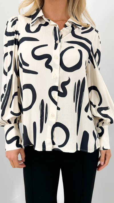 ROLLER BLOUSE - IVORY