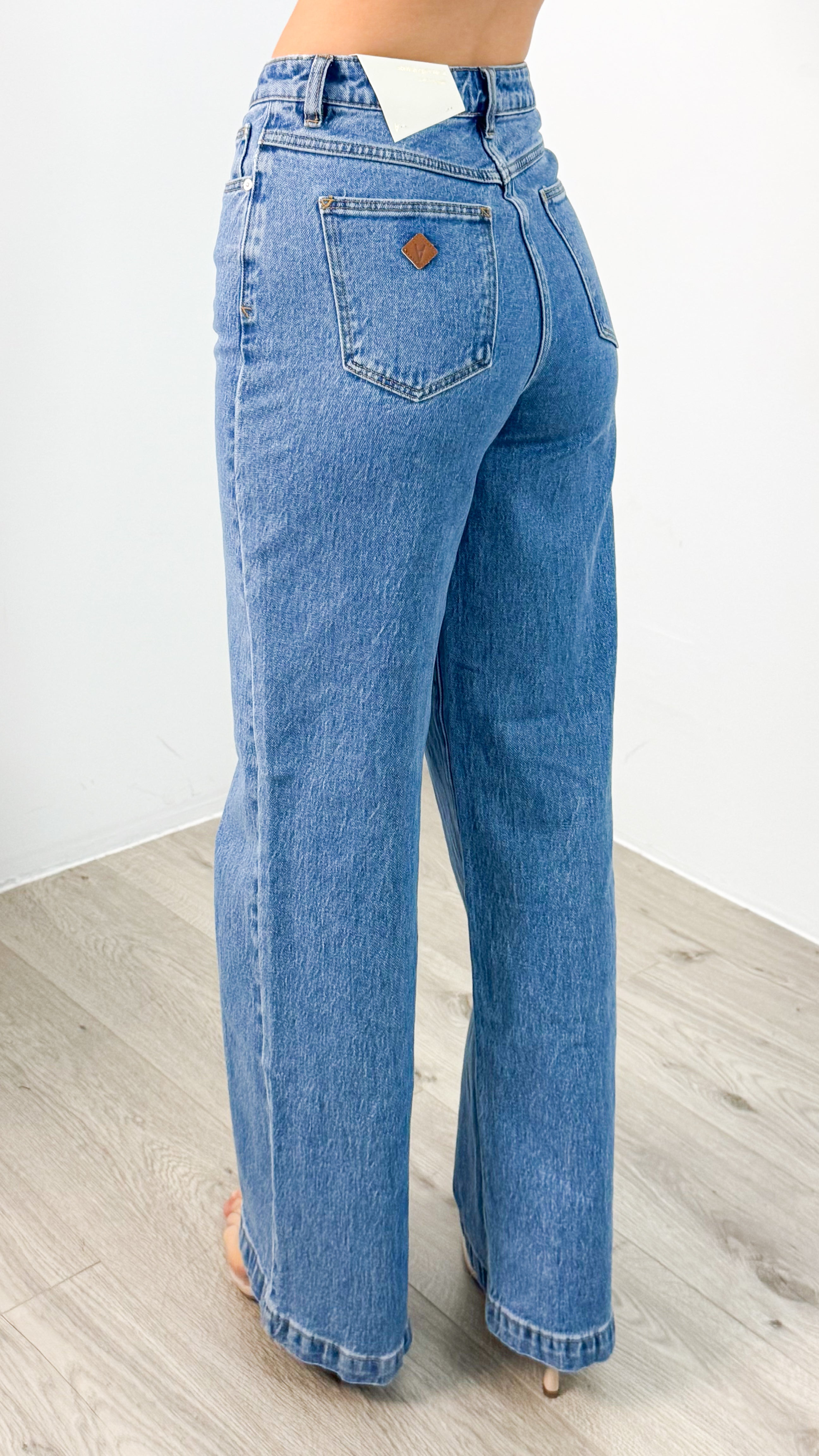 'ABRAND' 94 HIGH & WIDE DEBBIE - DENIM