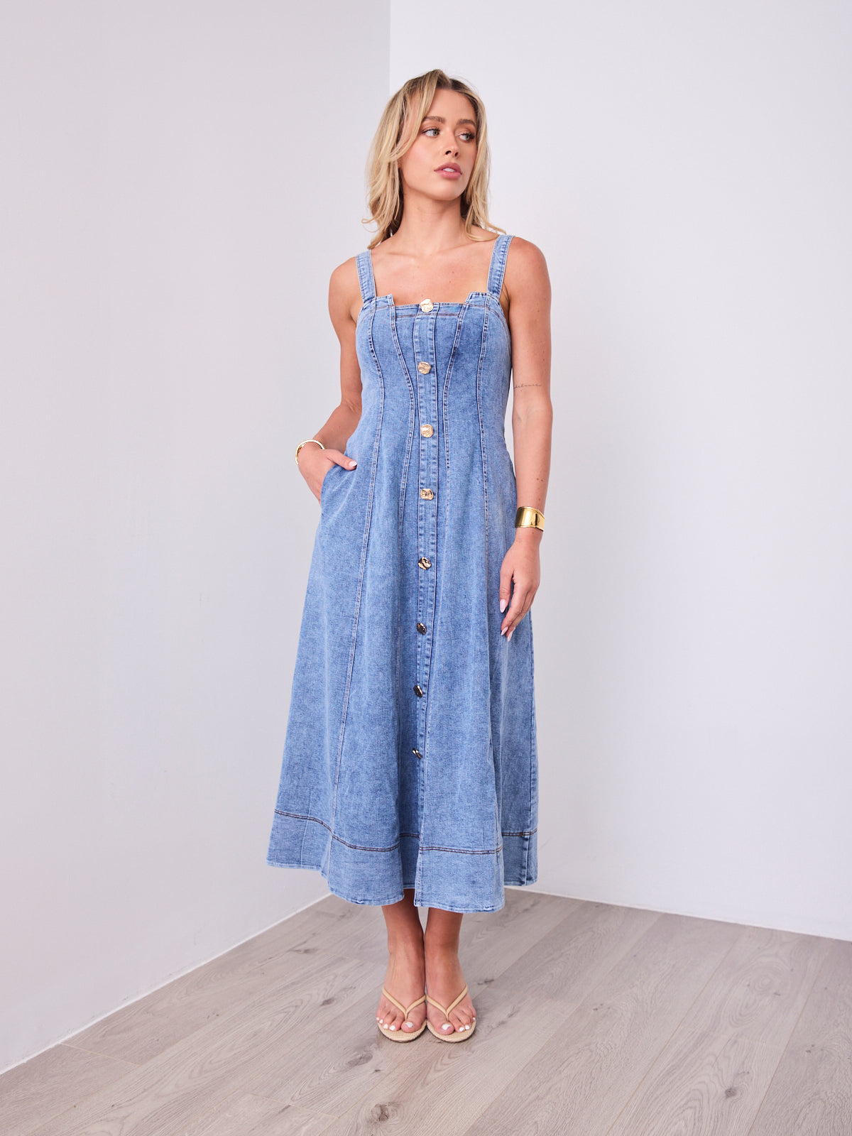 MAVEN DRESS - DENIM