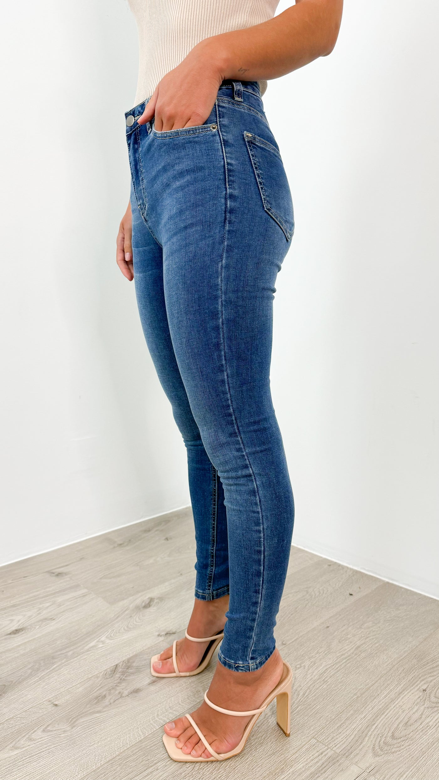 BAXTER SKINNY STRETCH JEAN - DENIM