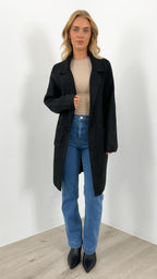 ZEETA COATIGAN - BLACK