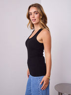 VUE TANK TOP - BLACK