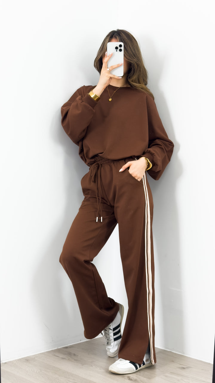 DANTE SWEAT TOP - CHOCOLATE