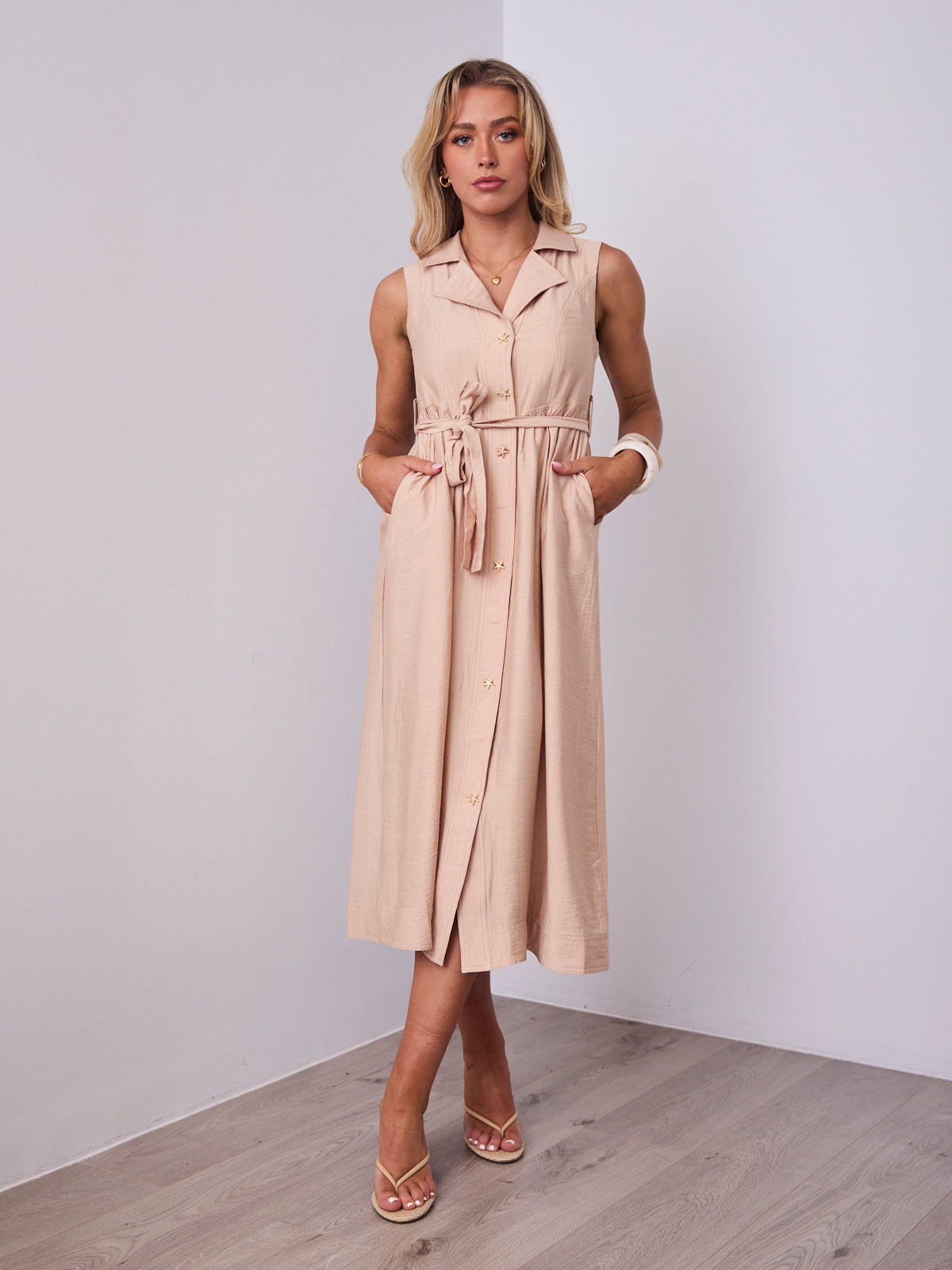 SORELLE DRESS - BEIGE