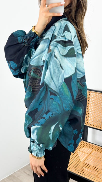 CHATEAU BLOUSE - EMERALD