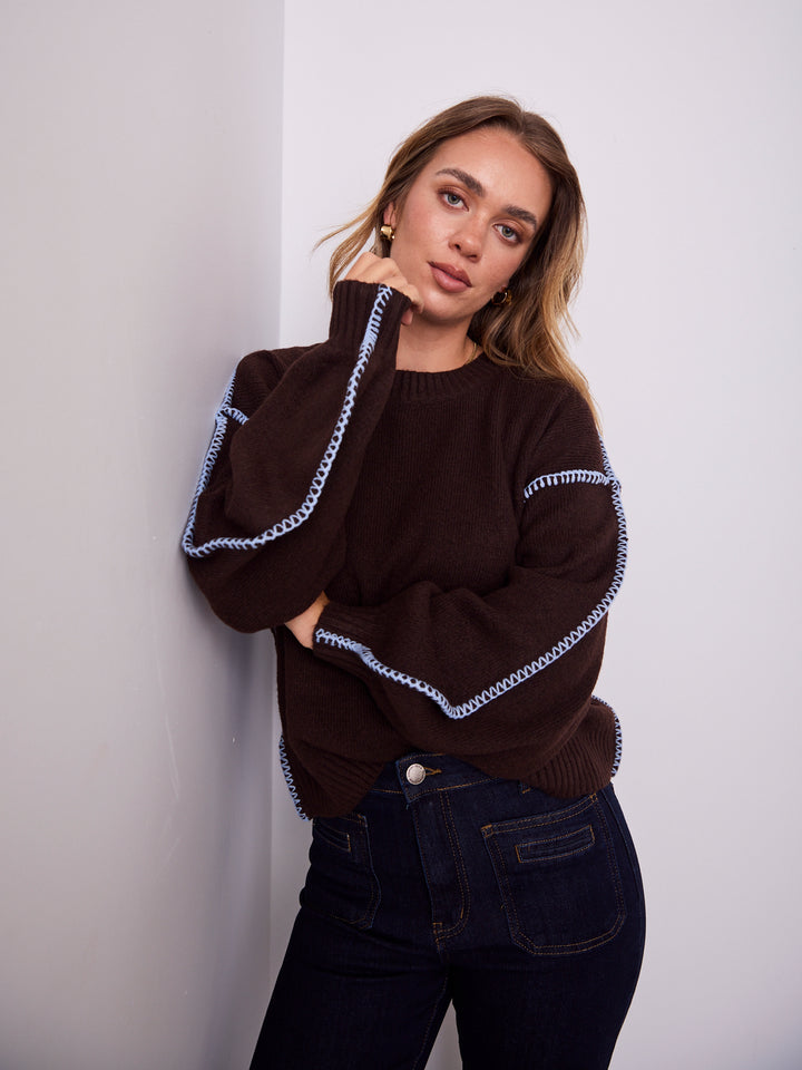 BONNIE KNIT - CHOCOLATE