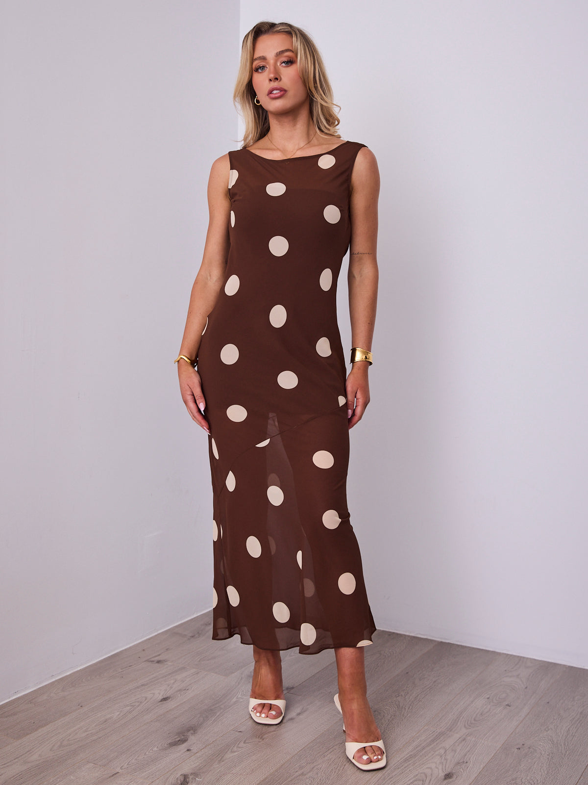 SABINE DRESS - CHOCOLATE