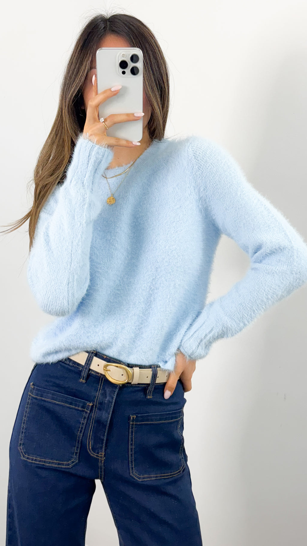 DOMINIQUE KNIT - BABY BLUE