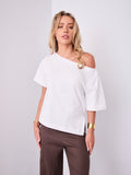 ISSI OFF THE SHOULDER TEE - WHITE