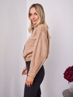 TULLY BOMBER JACKET - BEIGE