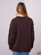 MARLO KNIT JUMPER- CHOCOLATE