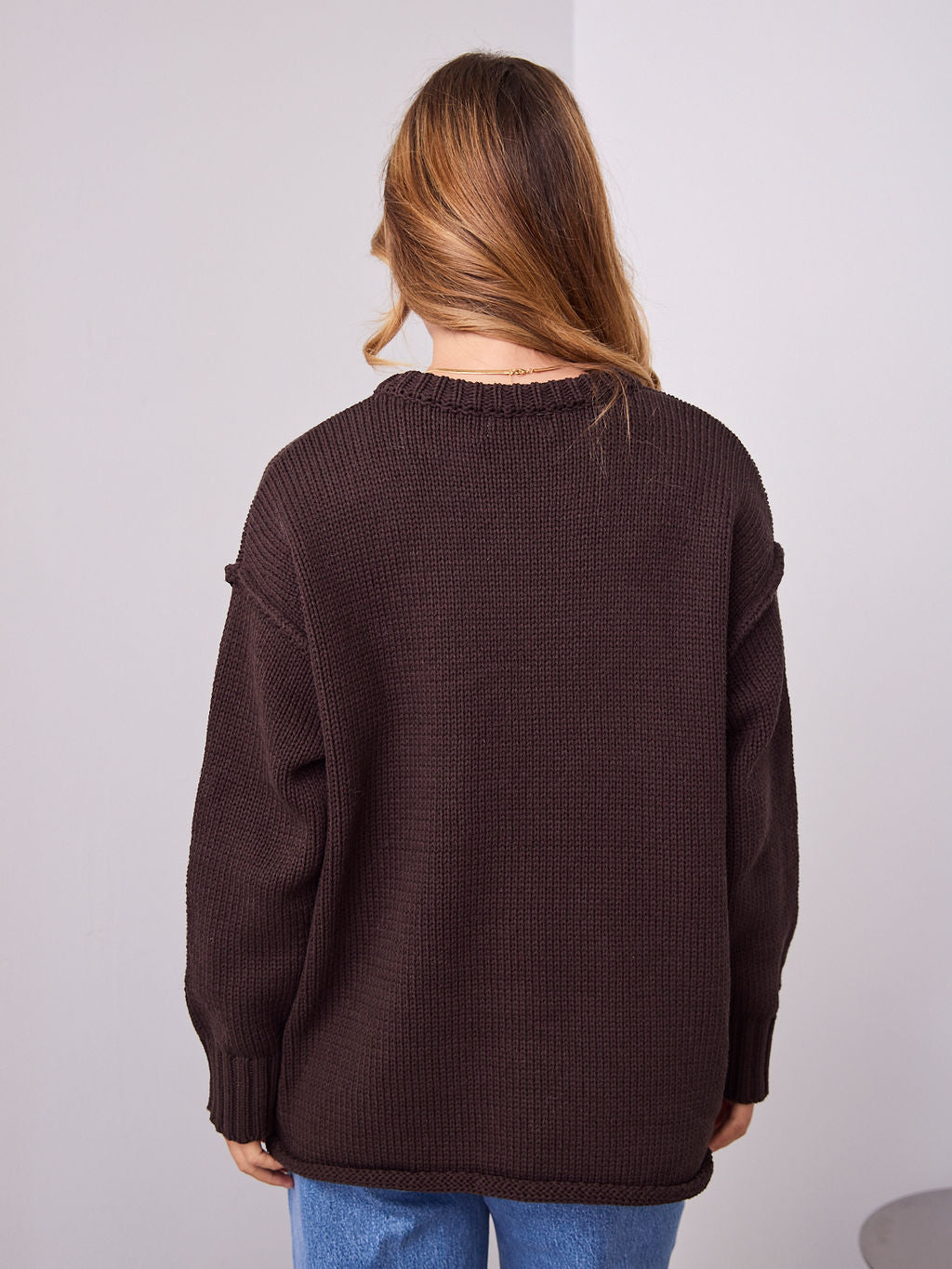 MARLO KNIT JUMPER- CHOCOLATE