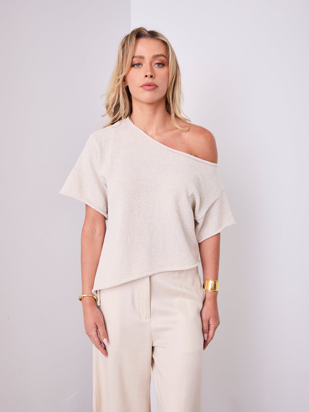 ANDY KNIT TOP - OATMEAL