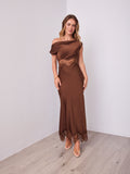 ALISON DRESS - CHOCOLATE