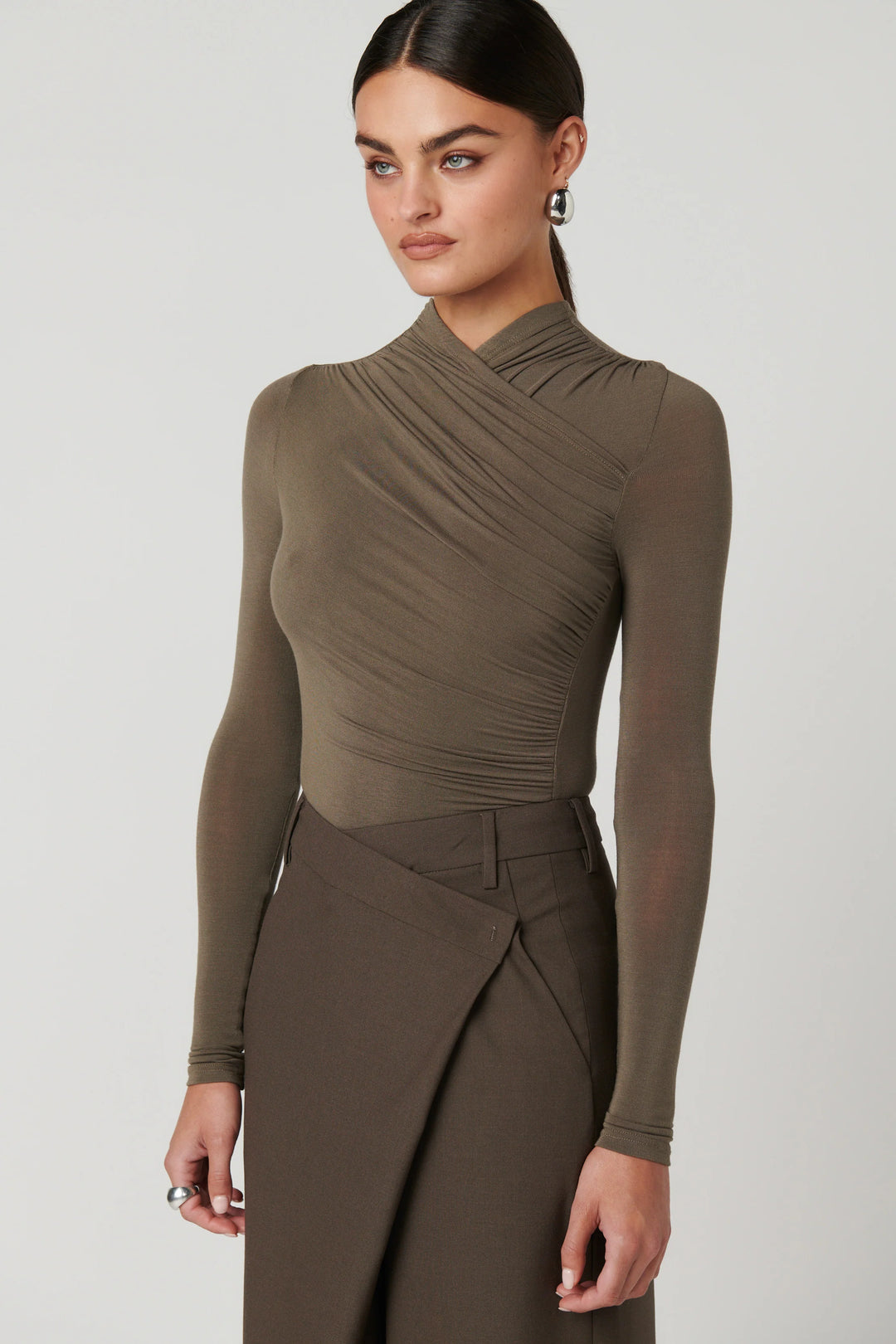 'BAYSE' AMRITA BODYSUIT - MINK