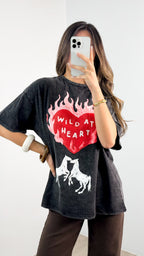 WILD AT HEART TEE - BLACK