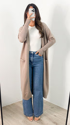 MAXWELL LONG CARDI - BEIGE