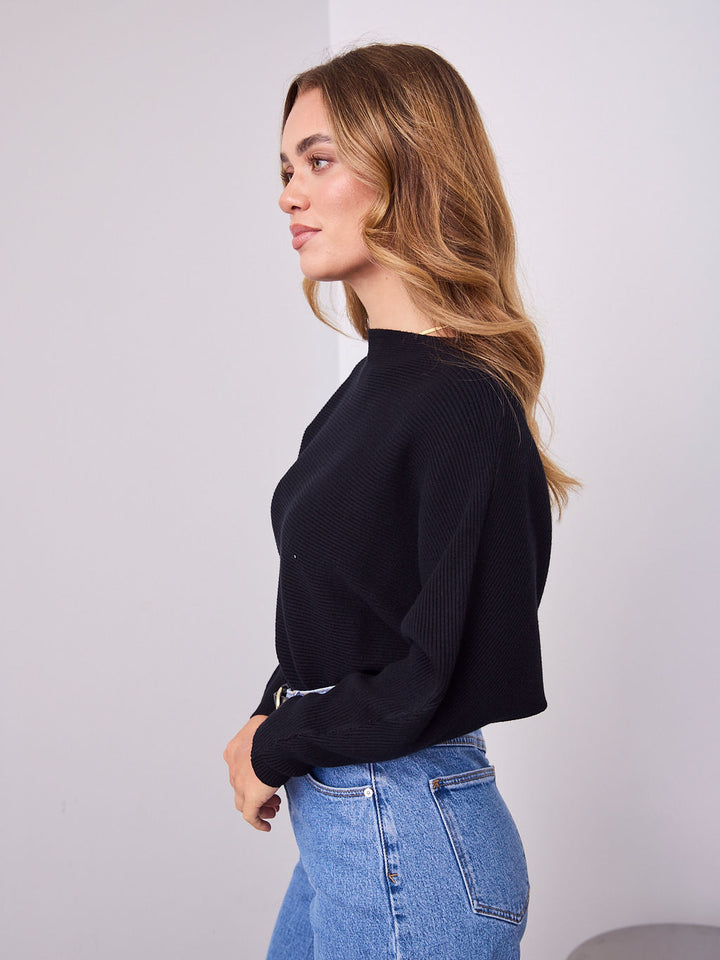 MONA KNIT  - BLACK
