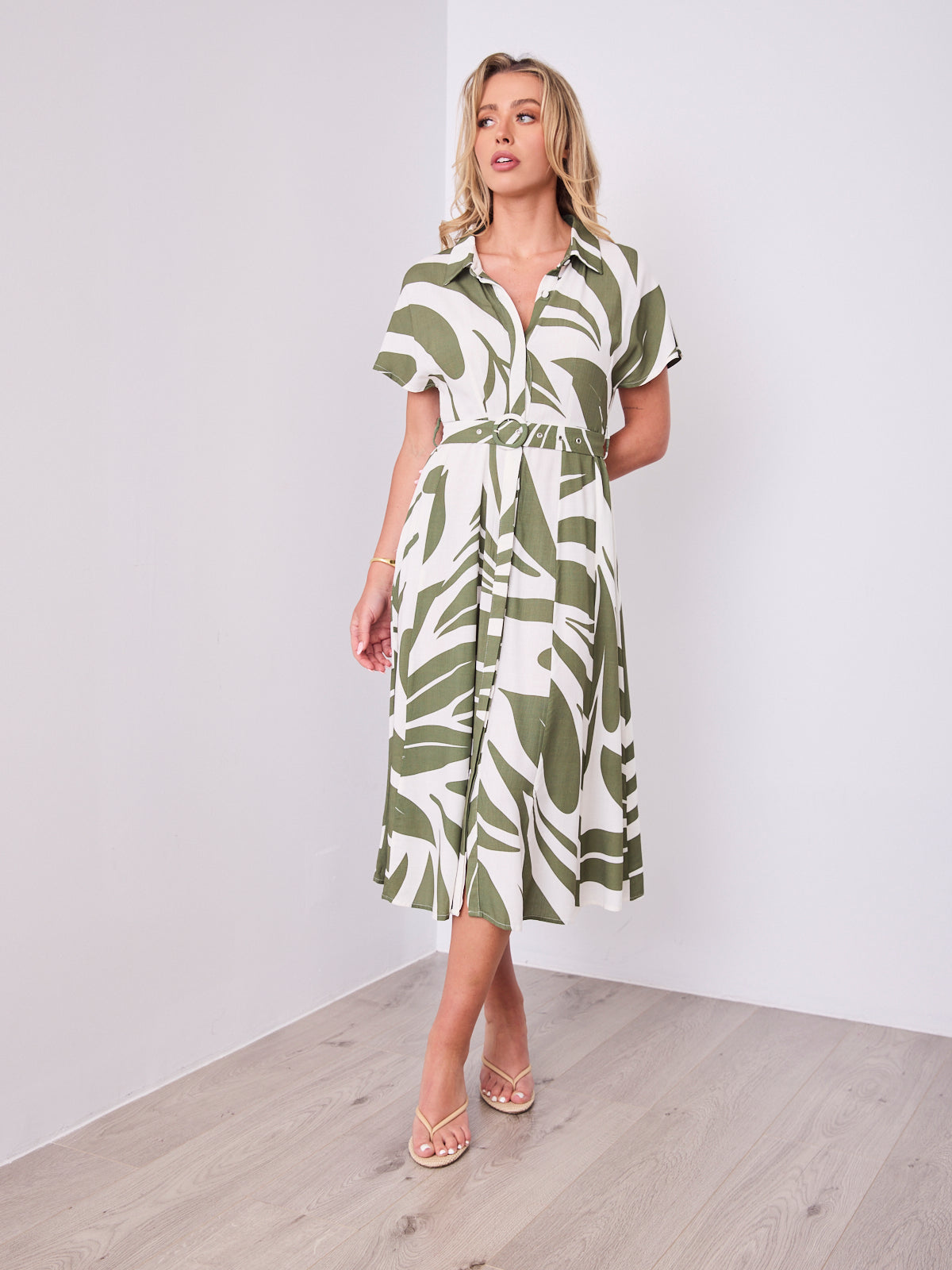 PEYTON DRESS - KHAKI