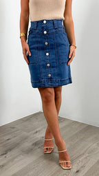 ARLO SKIRT - DARK DENIM