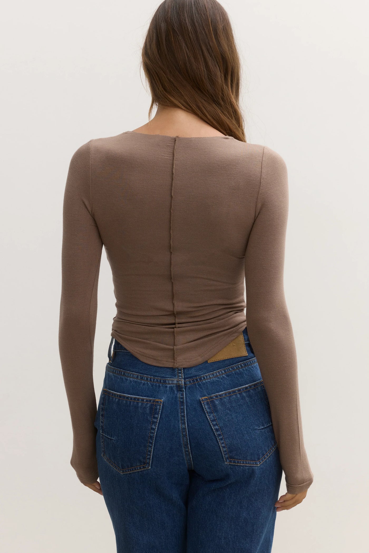 'BAYSE' ANISA TOP - CLAY