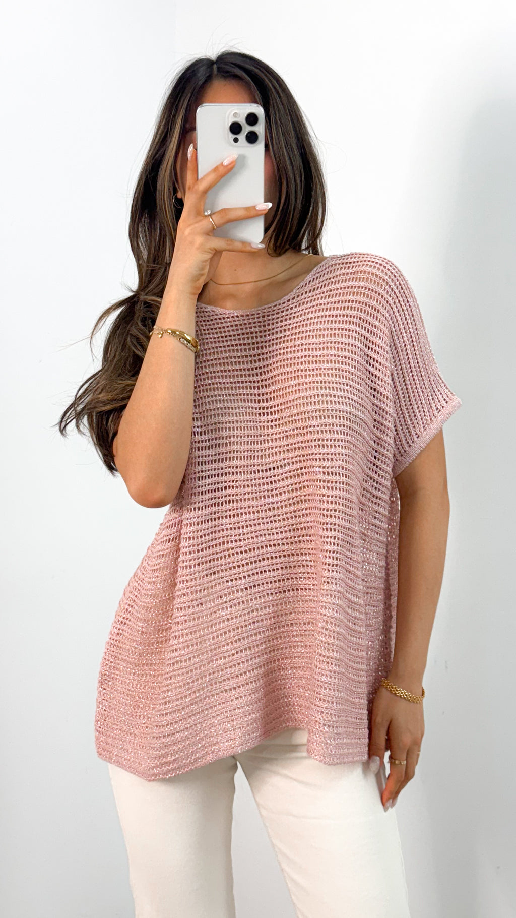 THEA KNIT TOP - PINK