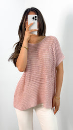 THEA KNIT TOP - PINK