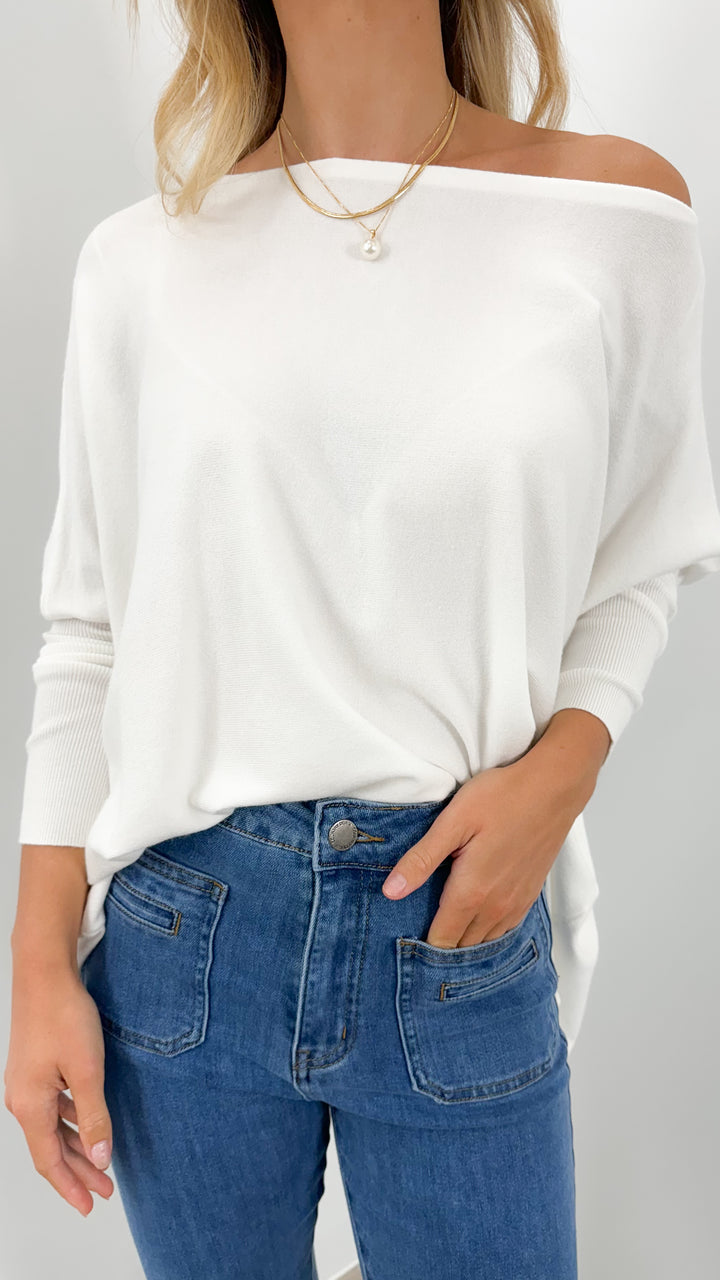 TESSA KNIT - WHITE