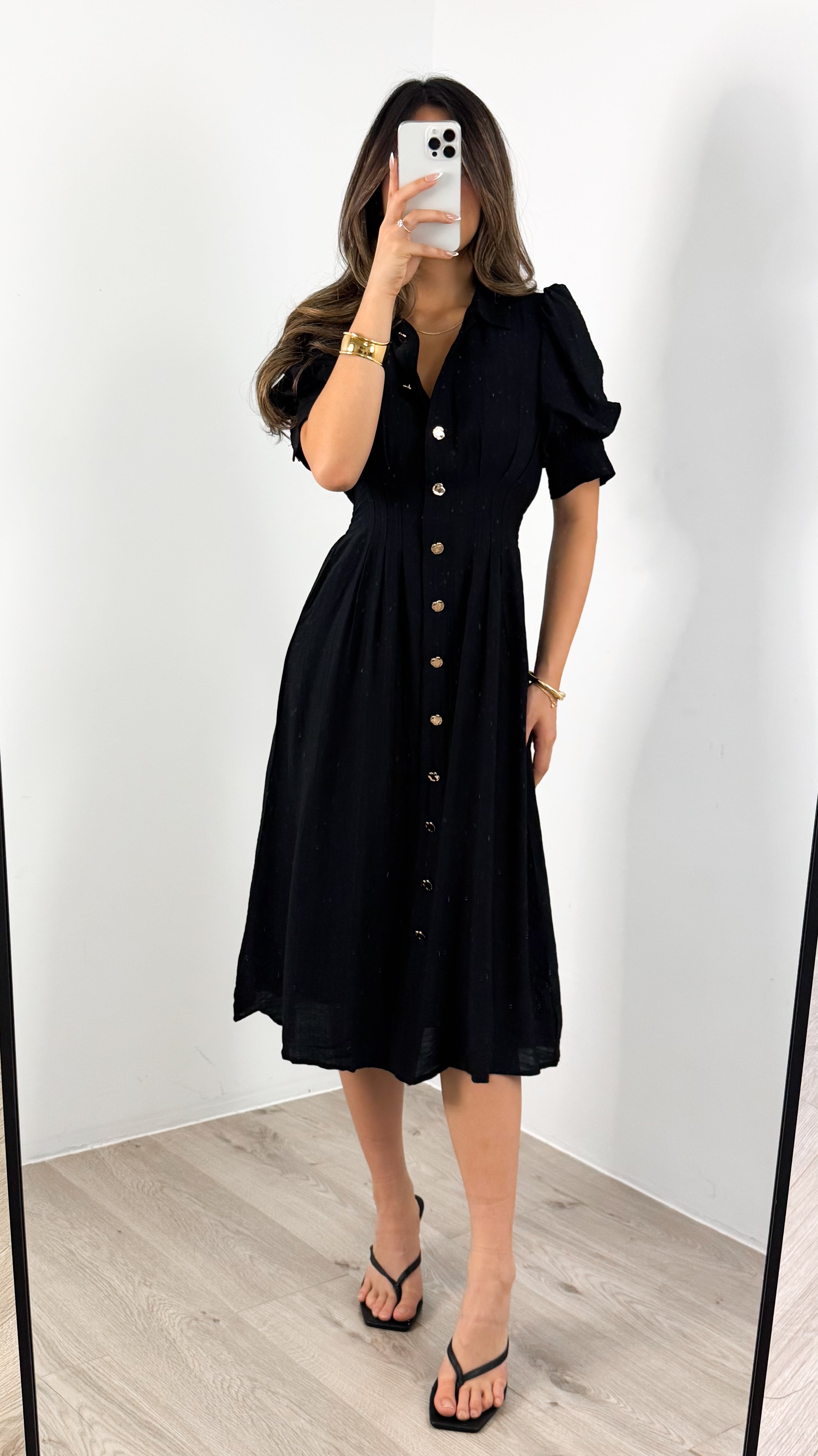 CASSANDRA DRESS - BLACK