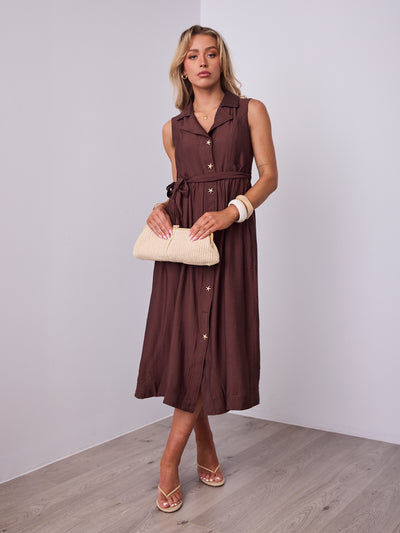 SORELLE DRESS - CHOCOLATE