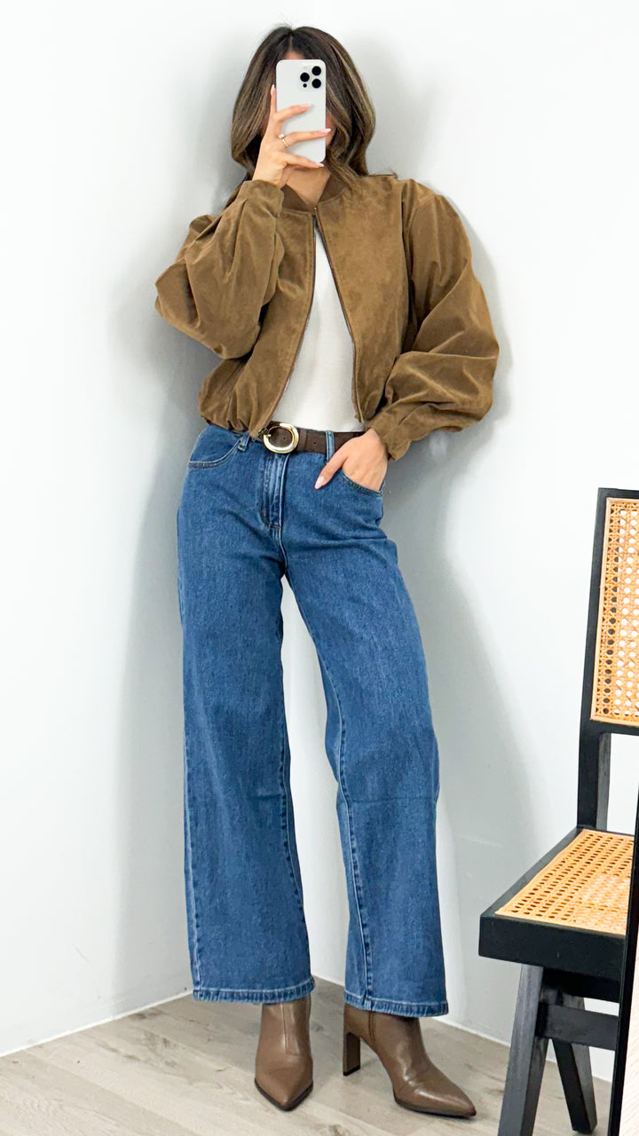 VANCE BOMBER JACKET - TAN