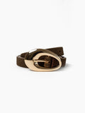CELINA BUCKLE BELT - OLIVE