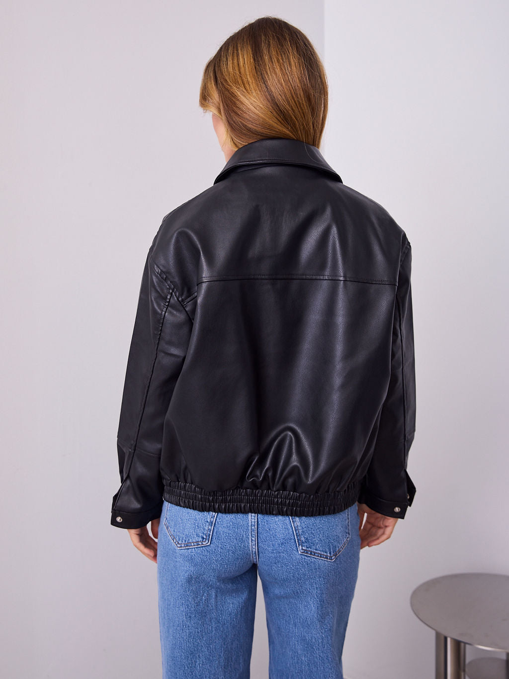 JAMISON PU JACKET - BLACK