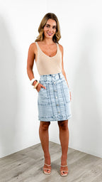 ARLO SKIRT - LIGHT DENIM