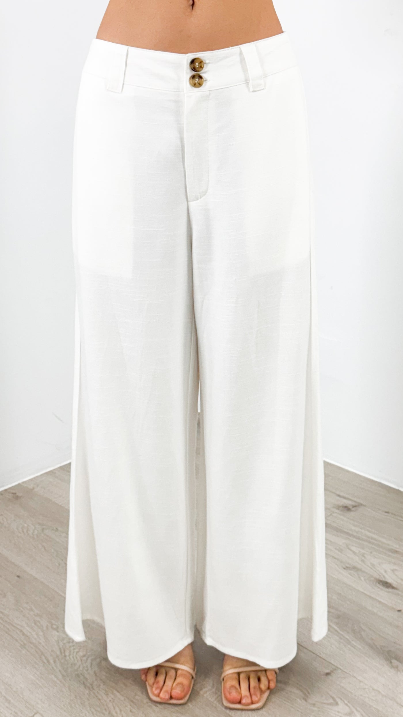 PALMER LINEN PANT - WHITE