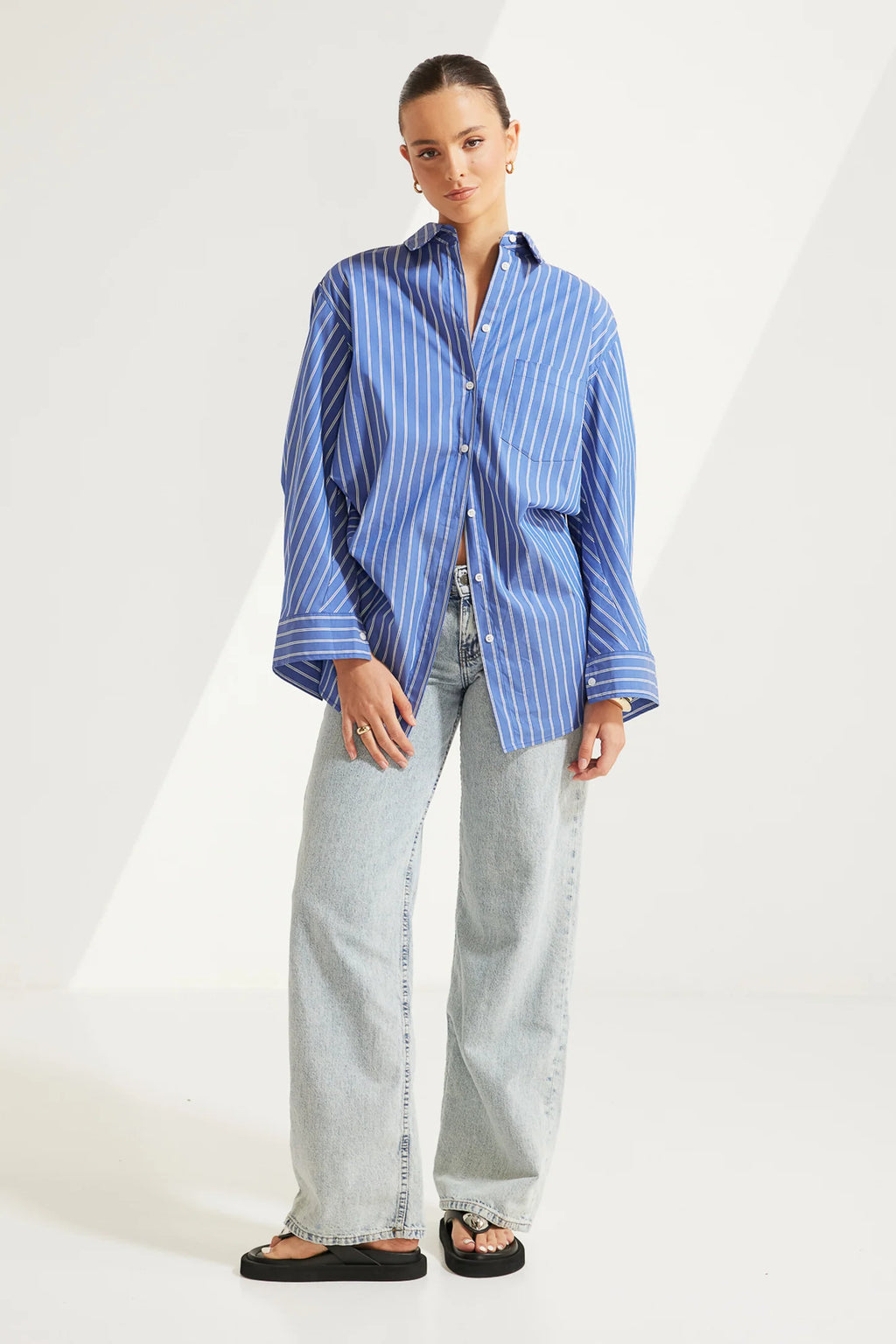 JOHNNY SHIRT - BLUE STRIPE