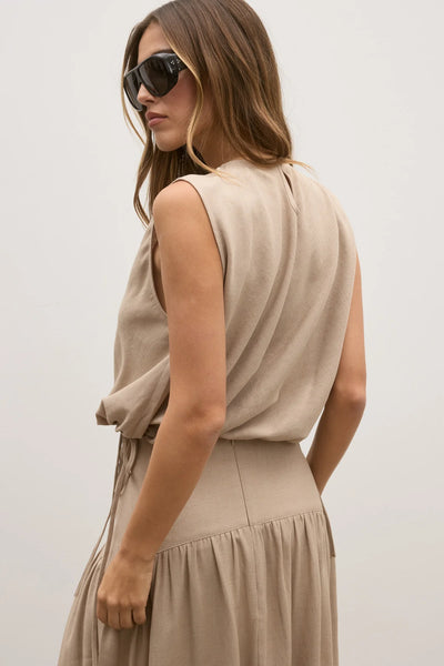 'BAYSE' DELPHINE TOP - NUDE