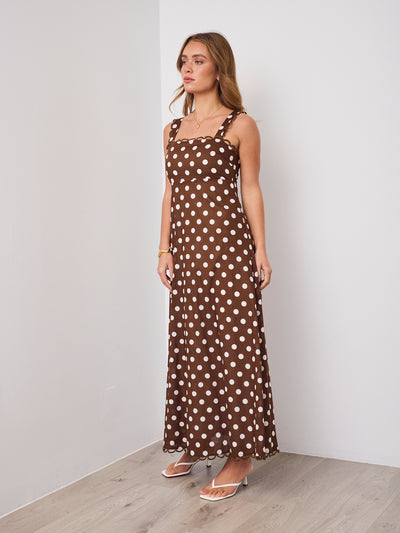 GRACIE DRESS - CHOCOLATE
