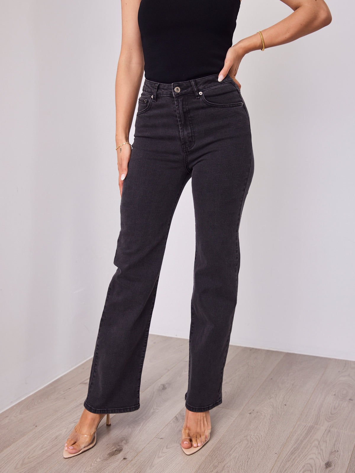 STELLA JEAN - WASHED BLACK
