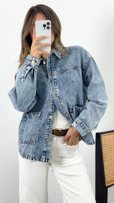 RAYS SHACKET - DENIM WASH