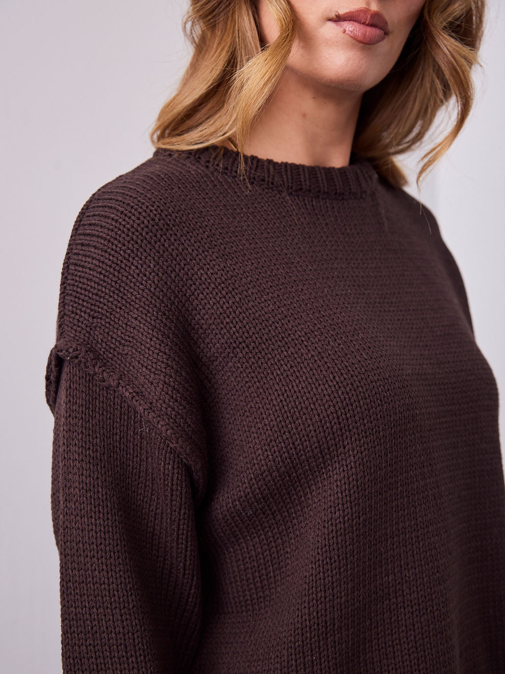 MARLO KNIT JUMPER- CHOCOLATE