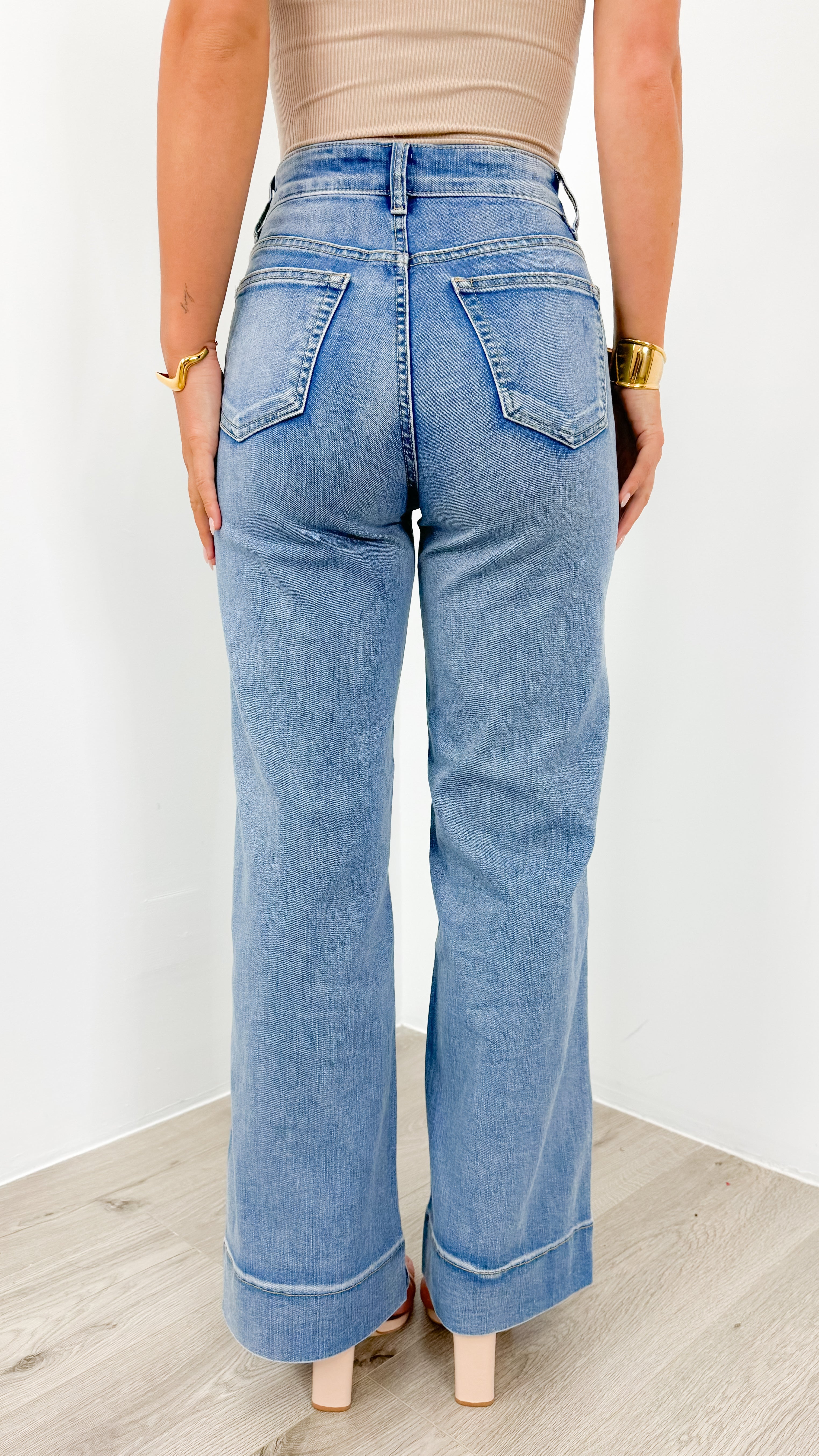 FITZROY JEAN - MEDIUM BLUE