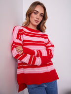 CHARLES KNIT - RED/PINK