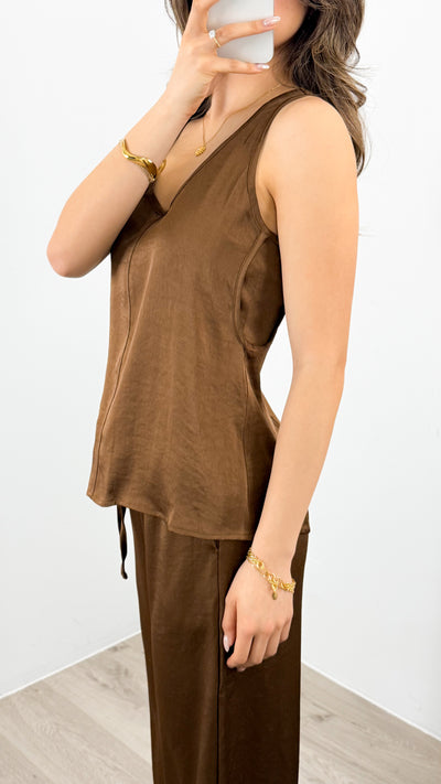 ZANA TOP - BROWN