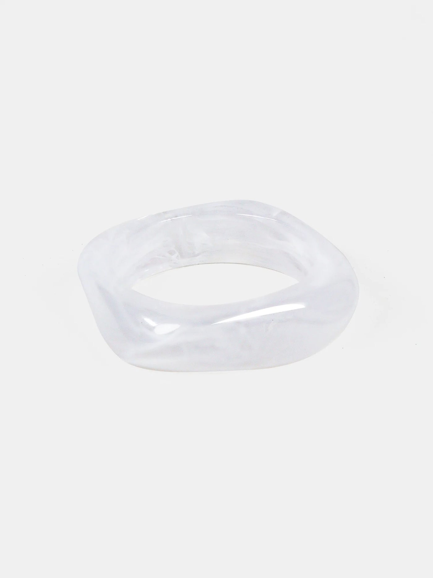 ANGULAR CUFF BANGLE - CLEAR